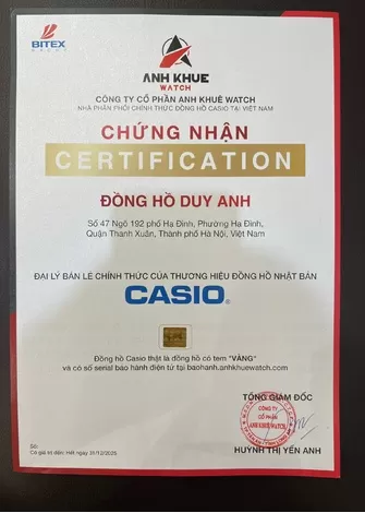 Chứng nhận chính hãng