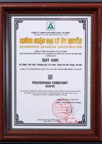 Chứng nhận chính hãng