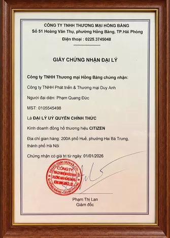 Chứng nhận chính hãng