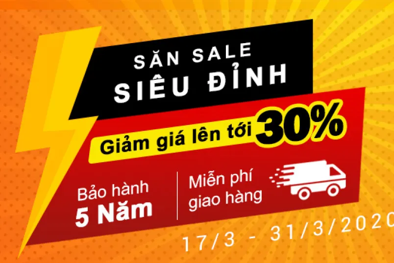 SĂN SALE SIÊU ĐỈNH - UP TO 30%