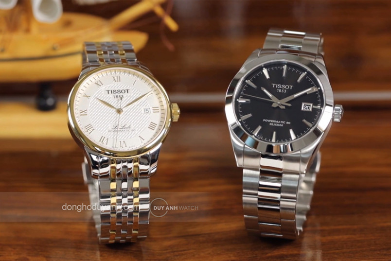 SO SÁNH TISSOT GENTLEMAN POWERMATIC 80 SILICIUM T127.407.11.051.00 VÀ TISSOT LE LOCLE POWERMATIC 80 T006.407.22.033.01