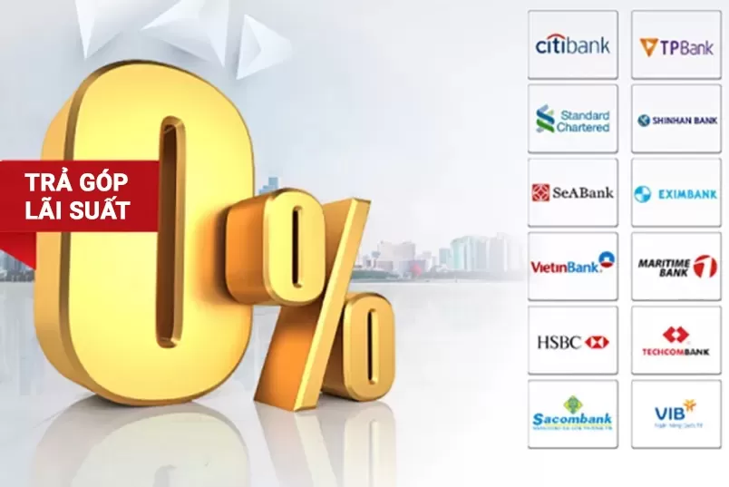 Trả góp qua thẻ tín dụng (thẻ tiêu trước trả sau - Credit Card) không lãi suất