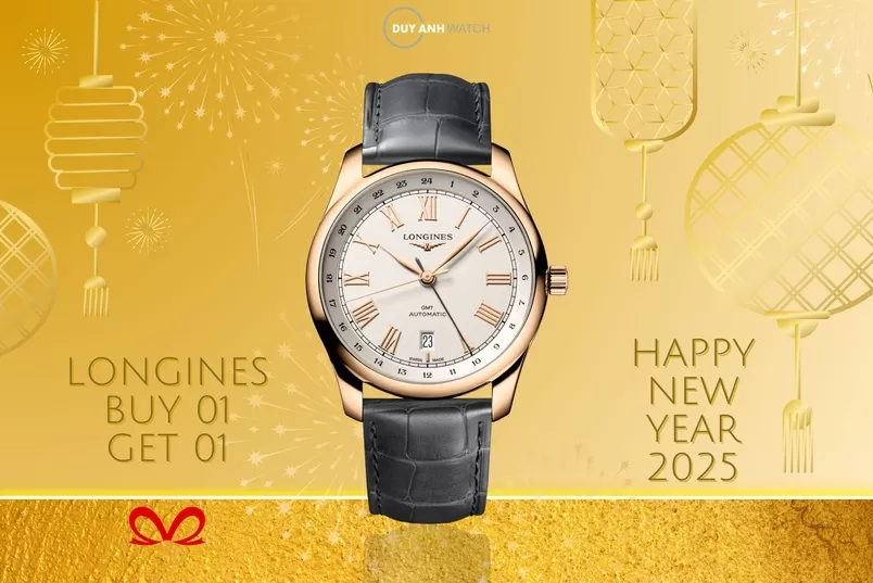 Đồng hồ Longines - Mua 1 tặng 1 mừng dịp Tết Ất Tỵ