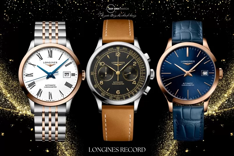 Top 8 mẫu Longines Record tiêu biểu thể hiện phong cách cổ điển đặc trưng của Longines