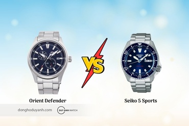 So sánh Orient Defender vs Seiko 5 Sports 2025: Bền bỉ hay linh hoạt?