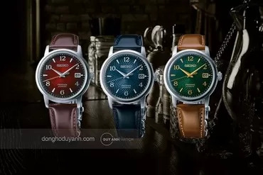 Đồng hồ Seiko Cocktail Presage mới: Đẳng cấp từ ly cocktail