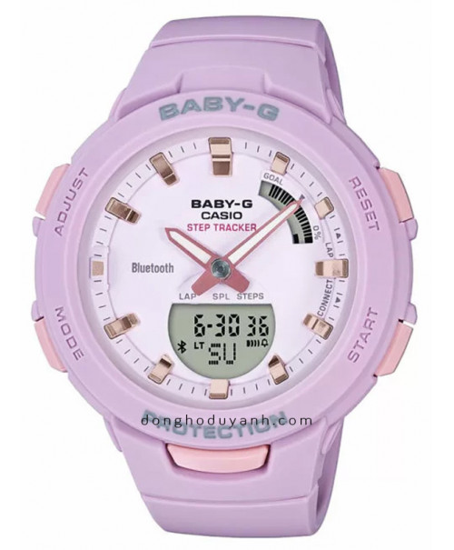 Đồng Hồ Casio Baby-G BSA-B100-4A2DR chính hãng Đồng Hồ Casio Baby-G Bsa-B100-4A2Dr Chính Hãng