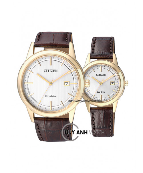 Đồng hồ đôi Citizen AW1233-01A và FE1083-02A