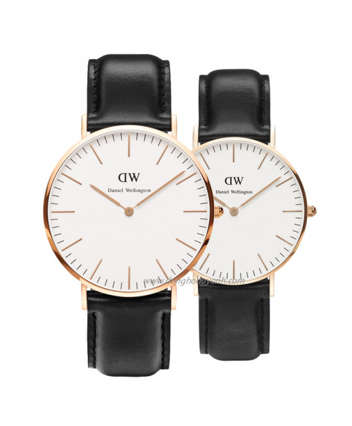 Đồng hồ đôi Daniel Wellington DW00100007 và DW00100036