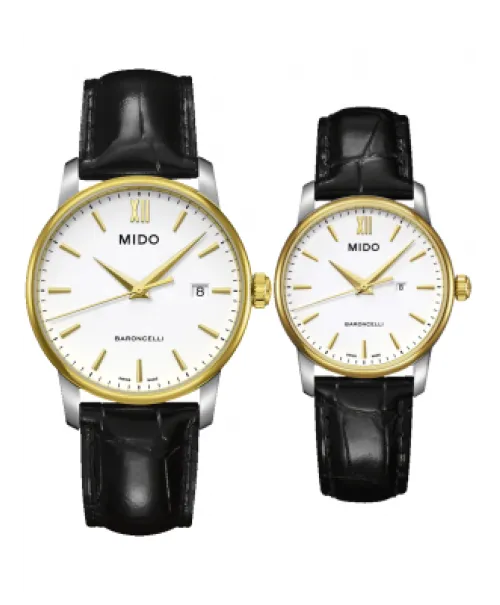 Đồng hồ đôi Mido M013.410.26.011.00 và M013.210.26.011.00