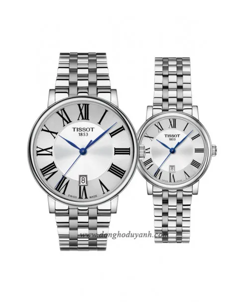 ĐỒNG HỒ ĐÔI TISSOT CARSON T122.410.11.033.00 và T122.210.11.033.00