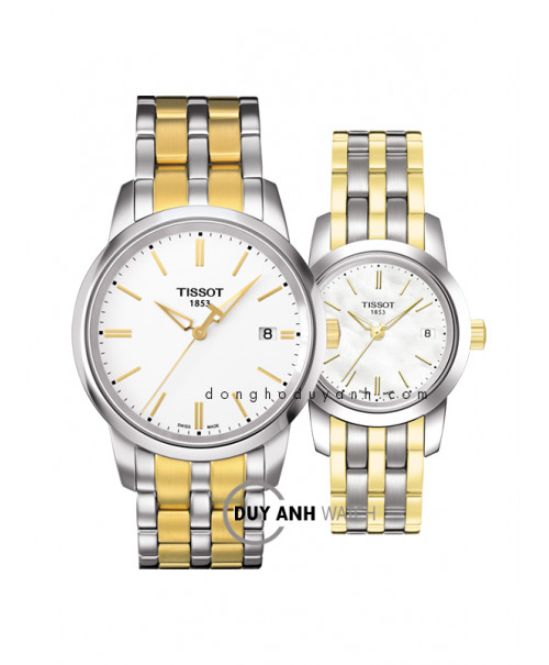 Đồng hồ đôi Tissot T033.410.22.011.01 và T033.210.22.111.00