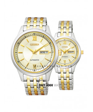 Đồng hồ đôi Citizen NY4056-58P và PD7156-58P
