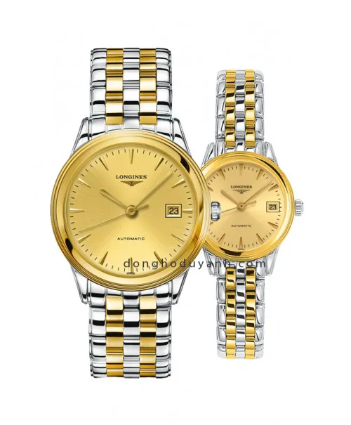 Đồng hồ đôi Longines Flagship L4.874.3.32.7 và L4.274.3.32.7
