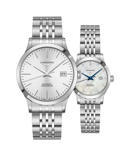 Đồng hồ đôi Longines Record L2.821.4.72.6 và L2.321.4.87.6