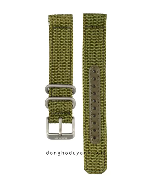 Dây Dù Đồng Hồ Seiko 5 Quân Đội Xanh Lá 4K11JZ (Size Mặt 37mm)