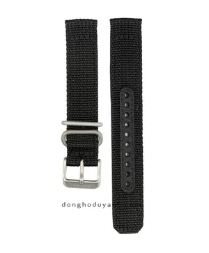 Dây Dù Đồng Hồ Seiko 5 Quân Đội Đen 4K13JZ (Size Mặt 37mm)