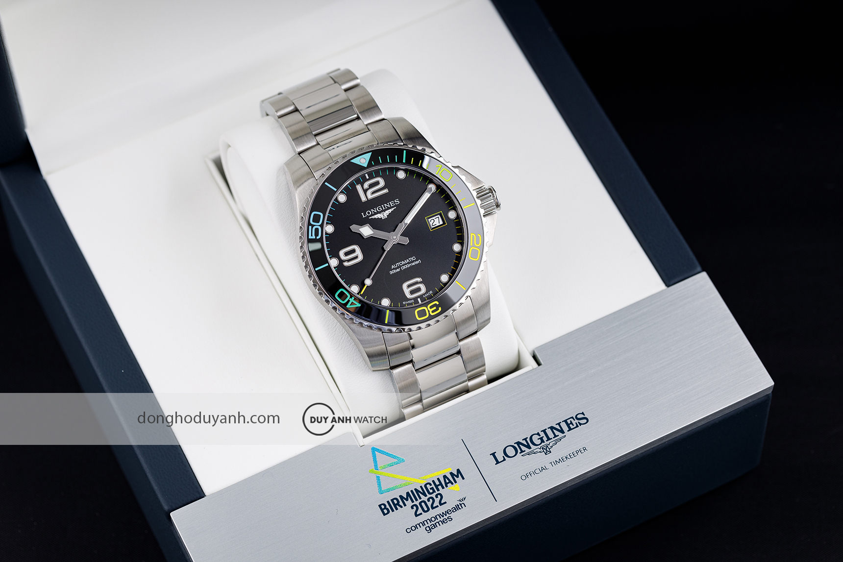 Đồng hồ Longines HydroConquest XXII Commonwealth Games L3.781.4.59.6 chính hãng