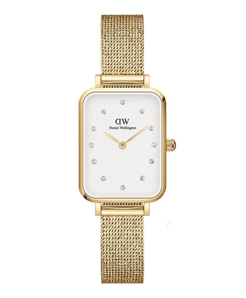 Đồng hồ nữ Daniel Wellington Quadro Lumine Pressed Evergold DW00100599