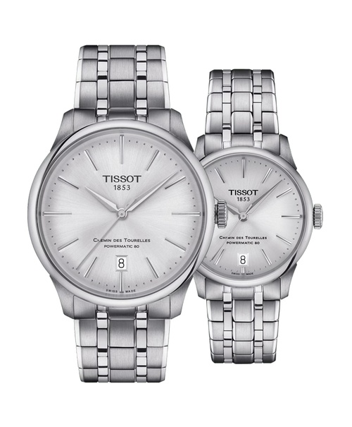 Đồng hồ đôi Tissot Chemin des Tourelles Powermatic 80 T139.807.11.031.00 và T139.207.11.031.00