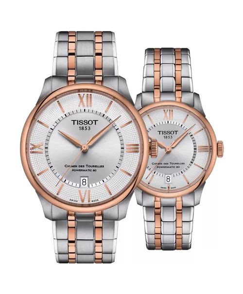 Đồng hồ đôi Tissot Chemin des Tourelles Powermatic 80 T139.807.22.038.00 và T139.207.22.038.00