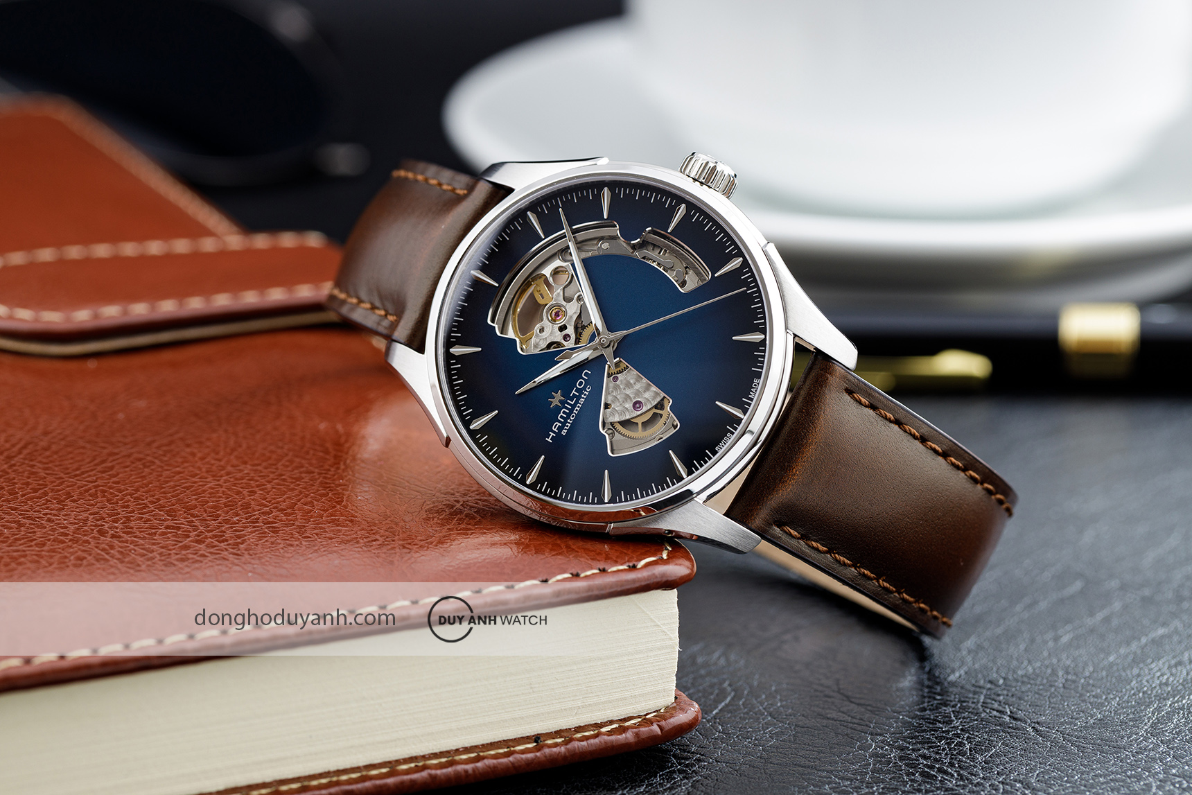 Đồng hồ nam Hamilton Jazzmaster Open Heart Index 40mm H32675540 (H32.675.540)3