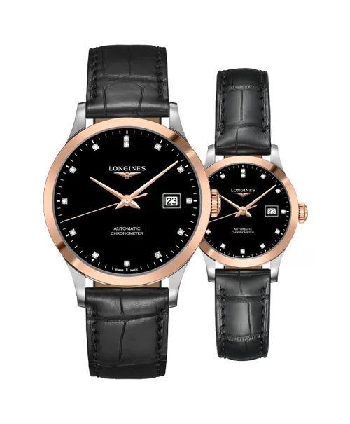 Đồng hồ đôi Longines Record L2.821.5.57.2 và L2.321.5.57.2