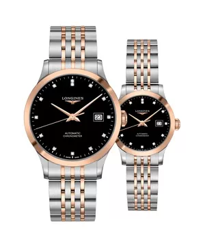 Đồng hồ đôi Longines Record L2.821.5.57.7 và L2.321.5.57.7