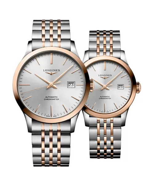 Đồng hồ đôi Longines Record L2.821.5.72.7 và L2.321.5.72.7