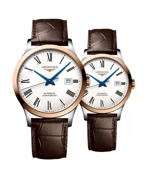 Đồng hồ đôi Longines Record L2.821.5.11.2 và L2.321.5.11.2