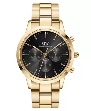 Đồng hồ nam Daniel Wellington Iconic Chronograph Link Onyx G DW00100641