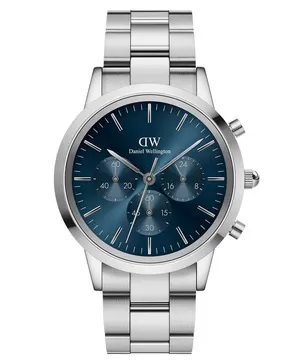 Đồng hồ nam Daniel Wellington Iconic Chronograph Link Arctic S DW00100644