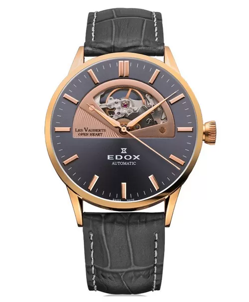 Đồng hồ nam Edox Les Vauberts Open Heart 85014.37R.GIR