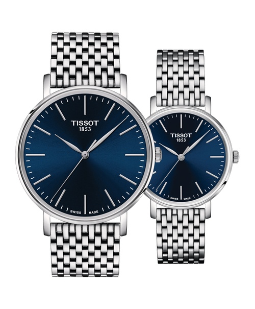 Đồng hồ đôi Tissot Everytime T143.410.11.041.00 và T143.210.11.041.00
