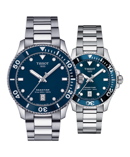 Đồng hồ đôi Tissot Seastar 1000 T120.410.11.041.00 và T120.210.11.041.00