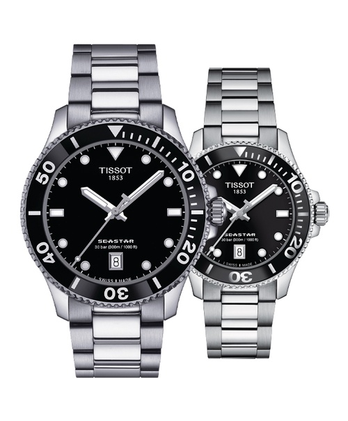 Đồng hồ đôi Tissot Seastar 1000 T120.410.11.051.00 và T120.210.11.051.00