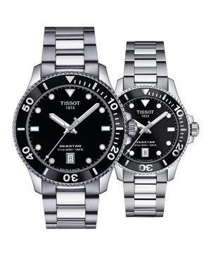 Đồng hồ đôi Tissot Seastar 1000 T120.410.11.051.00 và T120.210.11.051.00