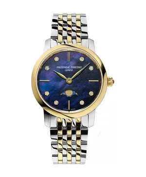 Đồng Hồ Nữ Frederique Constant Classics Slimline Ladies Moonphase Fc-206mpnd1s3b