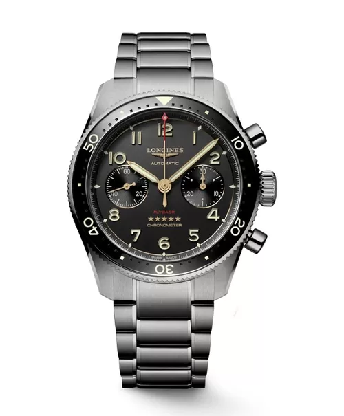 Đồng hồ nam Longines Spirit Flyback Titanium L3.821.1.53.6 L38211536