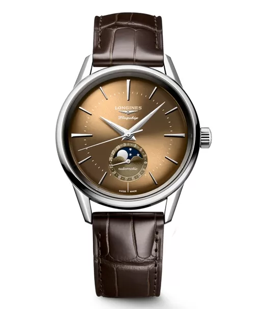 Đồng hồ nam Longines Flagship Heritage Moonphase L4.815.4.62.2 (L48154622)
