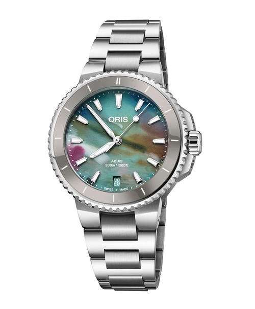 Đồng hồ nữ Oris Aquis Date Upcycle 01 733 7792 4150-07 8 19 05P