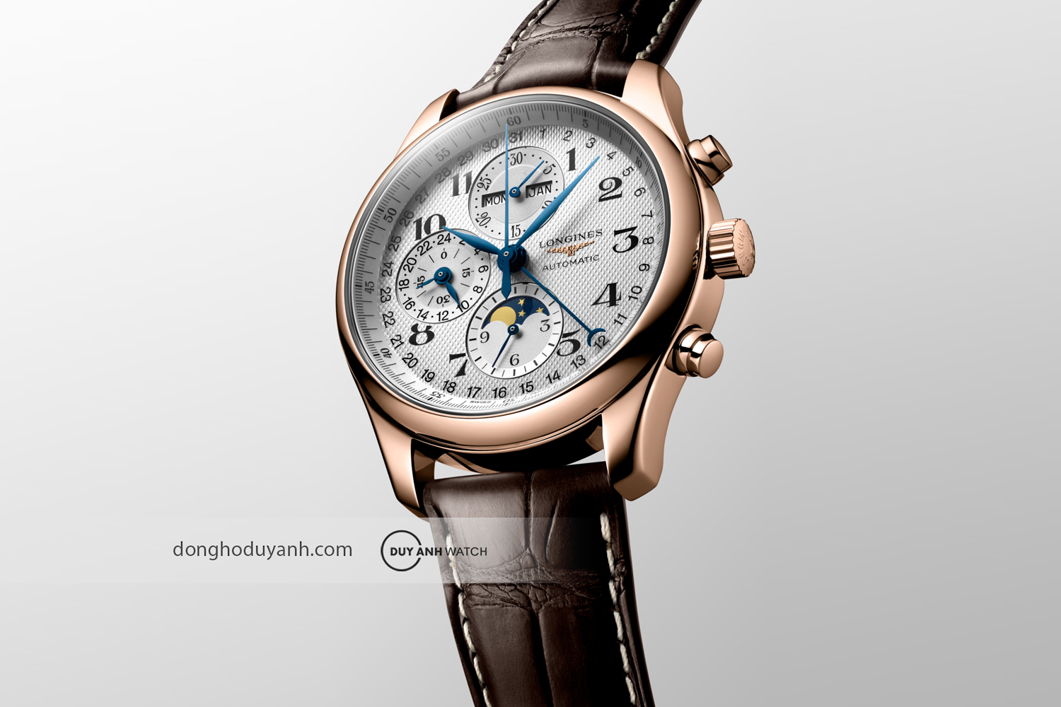 Đồng hồ nam Longines Master Chronograph Moonphase L2.773.8.78.3 (L27738783)0