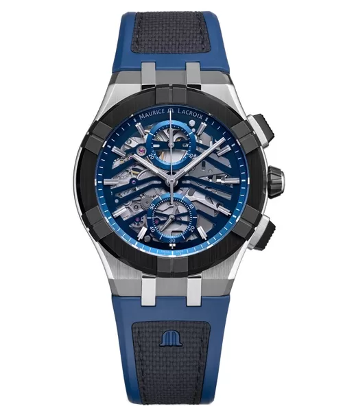 Đồng hồ nam Maurice Lacroix Aikonic Automatic Chronograph Skeleton AC8018-SSL20-030-4