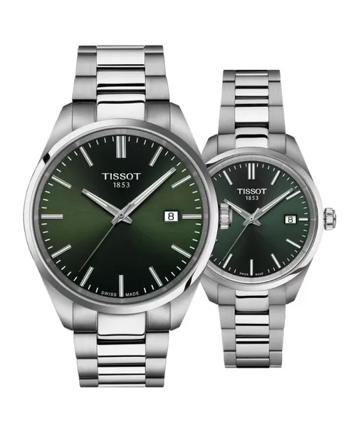 Đồng hồ đôi Tissot PR 100 T150.410.11.091.00 và T150.210.11.091.00