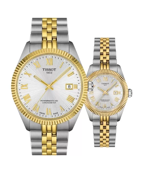 Đồng hồ đôi Tissot Ballade Powermatic 48 COSC T156.408.22.033.00 và T156.208.22.033.01