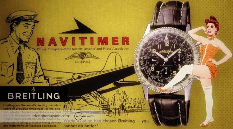 Quảng cáo cổ điển Breitling Navitimer
