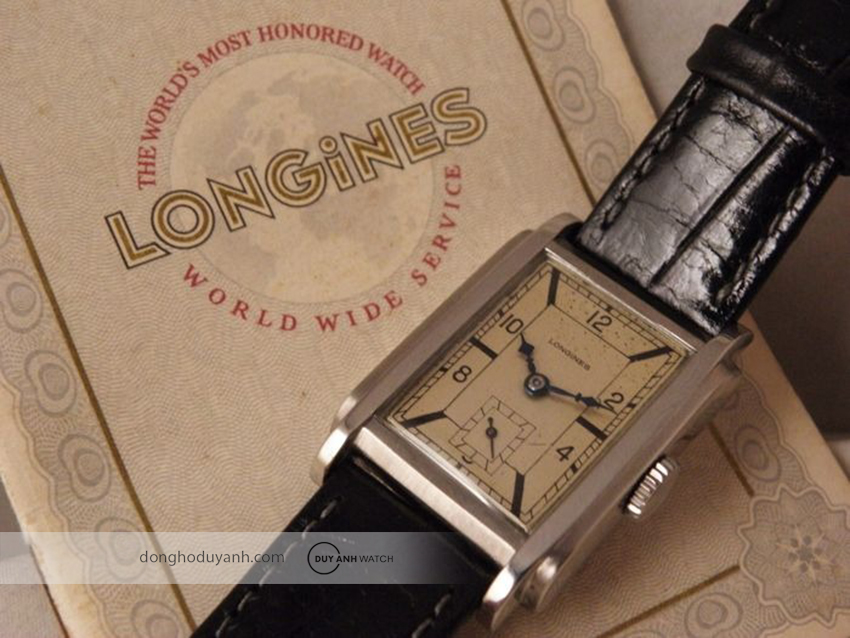 Đồng hồ Longines theo phong cách Art Deco vào năm 1934