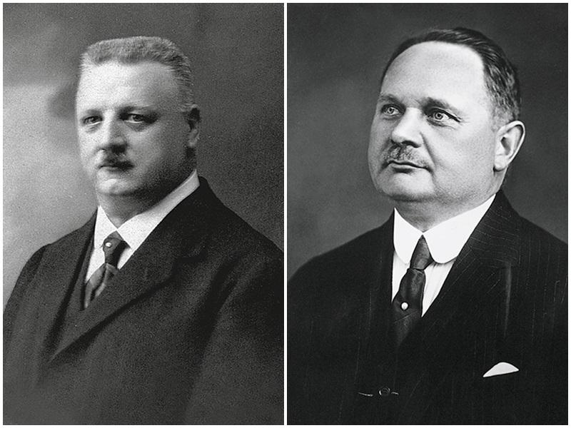 Nhà sáng lập Oris Paul Cattin (trái) và Georges Christian (phải)