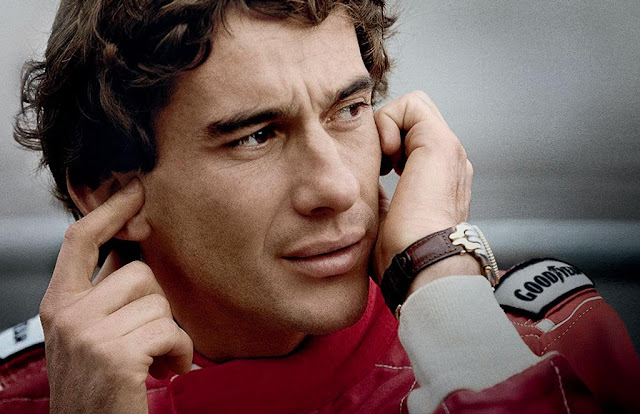 Ayrton Senna đeo đồng hồ bấm giờ S/el bi-metal của mình ref. S. 25706C năm 1993