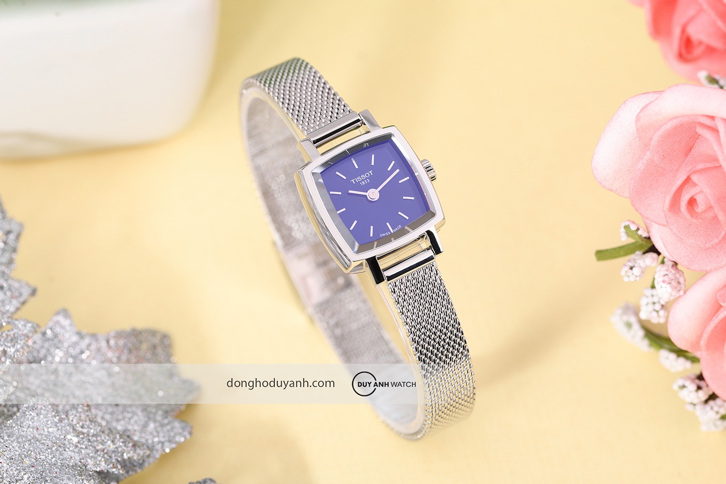 Đồng hồ nữ Tissot Lovely Square T058.109.11.041.00 (T0581091104100) chính hãng Thụy sĩ